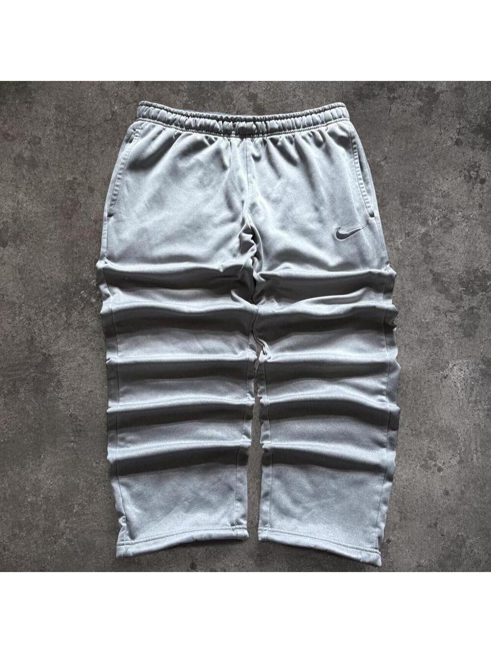 Nike Women's Grey and Black Joggers-tracksuit